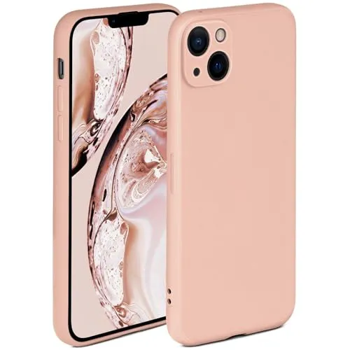 ONEFLOW Soft Case für iPhone 14 Plus Hülle aus Silikon mit Kameraschutz, Silikonhülle mit erhöhtem Schutz fürs Display, Backcover Schutzhülle, weiche Handyhülle, Rosa