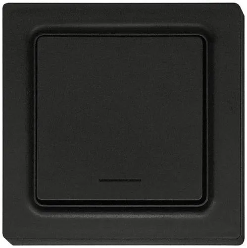 Eltako F1T55E-am Funk Taster 1-Kanal Aufputz - E-Design Funktaster mit 30m Reichweite, selbstversorgend ohne Anschlussleitung, ideal für Smart Home Anwendungen.