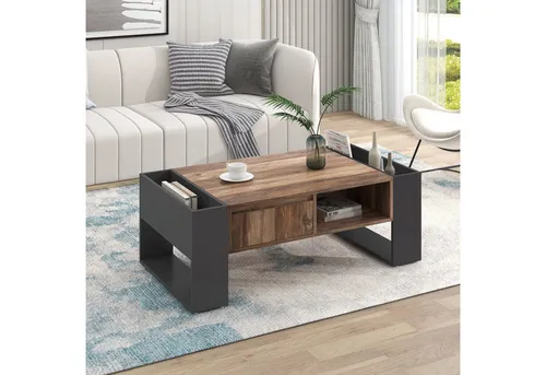 Stylischer Couchtisch mit Stauraum