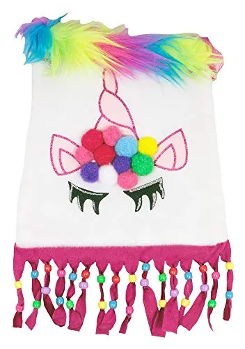 Das Kostümland Einhorn Handtasche - Weiß Mehrfarbig - Umhängetasche JGA Festival Karneval Mottoparty Einhornkostüm