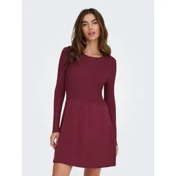 Onlalma L/S O-Neck Dress KNT Noos - Freizeitkleid für Damen, ideal für kalte Tage, aus flexibler Flachstrick-Qualität für hohen Komfort und ein sauberes Aussehen.