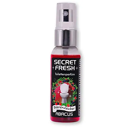 ABACUS® Secret Fresh Toilettenparfüm Beerenzauber, Toiletten Parfüm – verhindert Gerüche & schützt vor peinlichen Situationen – Toiletten Parfum, Secret Fresh Toilettenparfüm 50 ml (4396)