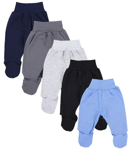 TupTam Baby Unisex Schlupfhose mit Fuß 5er Pack bunt 62 - Bequeme und farbenfrohe Schlupfhosen für Babys, ideal für den Alltag. Aus 100% Baumwolle gefertigt, bieten sie höchsten Tragekomfort und eine perfekte Passform.