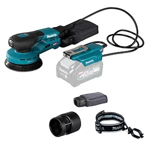 Makita Exzenterschleifer BO003CGZ XGT - Akku 40V, 125mm - Schleifmaschine für höchste Oberflächenqualität, akkubetrieben mit 40V, ideal für flexibles Arbeiten ohne Kabel. Inklusive Staubsack und Adapter.