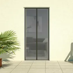 Culex Fliegengitter Magnet-Lamellenvorhang schwarz 100x220cm - Praktischer Insektenschutz für Türen mit einfachem Klettverschluss. Automatisches Schließen dank 16 Magnetstreifen – ideal für Balkon- oder Terrassentüren.