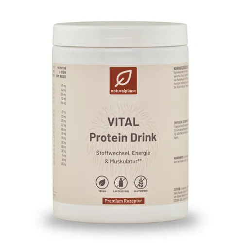 VITAL Protein Drink | 100% pflanzliche Proteinquelle | Protein Pulver | 400 g