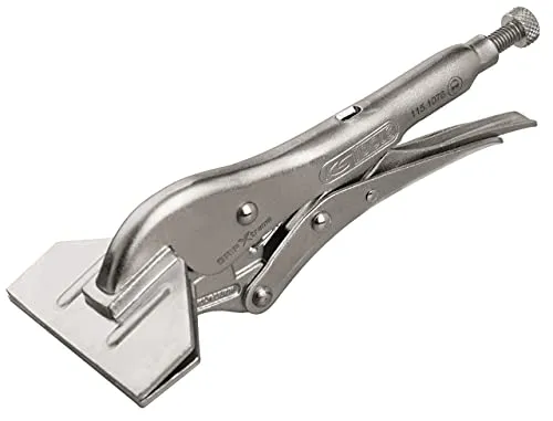 KS Tools 1151077 Gripzange - Gripzange mit geschmiedeten Greifbacken und Lösehebel, ideal für sicheres Spannen von flachen und gekanteten Blechen, ohne Aufweiten unter hoher Belastung.