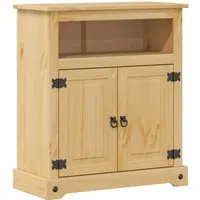 vidaXL Badschrank aus Kiefernholz mit Metallgriffen - Hoch- & Midischränke fürs Bad, langlebig aus massivem Kiefernholz mit reichlich Stauraum für Toilettenartikel und Badutensilien.