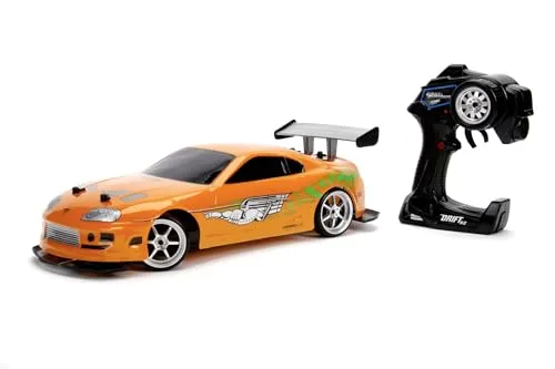 JADA TOYS 253209003 Fast & Furious RC Drift 1995 Toyota 1:10 - RC-Modelle, beeindruckendes Allradantrieb (4WD) Modell für realistische Drift-Erlebnisse, inkl. Batterien für sofortigen Fahrspaß.