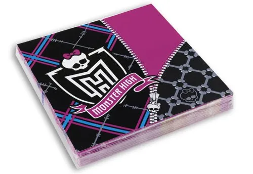 Amscan International 20 Servietten 3-lagig, Monster High-Motiv