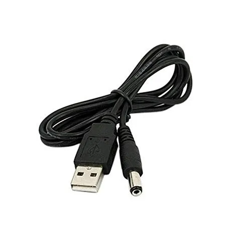 MakerMind 80 cm USB Stromkabel auf DC Hohlstecker 5.5 x 2.1 mm 5V Ladekabel