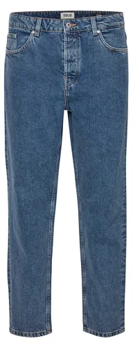 !Solid 5-Pocket-Jeans SDDylan, DAD FIT 21104099 - Tapered Fit Jeans für Herren mit bequemem Schnitt und schmalem Beinabschluss. Flexibles Denim-Material sorgt für optimalen Sitz und Bewegungsfreiheit – ideal für trendige Styles!
