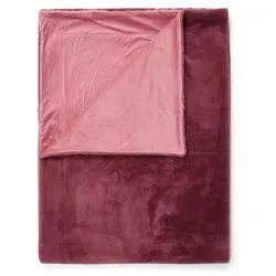 Essenza Felldecke Pink 150x200 cm - Hochwertige Felldecke in Pink, Oeko-Tex® Standard 100, ideal für gemütliche Abende und stilvolle Akzente in Ihrem Wohnraum.