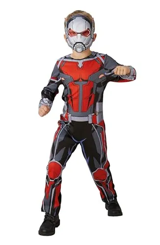 Rubie's 640486M Ant-Man Kostüm für Jungen - Offizielles Ant-Man Kostüm aus Marvels Avengers für Kinder (5-6 Jahre), mit bedrucktem Jumpsuit und passender Maske – perfekt für Halloween und Karneval!