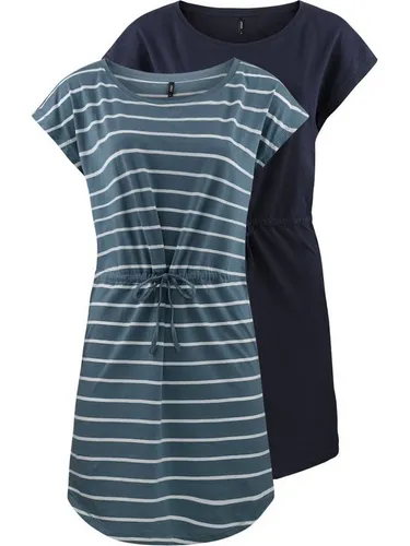 ONLY Damen Mini Kleid onlMAY S/S Dress A-Linie in Blau (Größe M) - Modisches Mini Kleid aus 100% Baumwolle für einen angenehmen Tragekomfort. Perfekt für warme Tage, vielseitig kombinierbar und ideal für den Alltag.