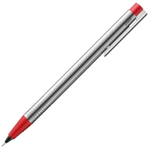 Lamy logo matt red Druckbleistift – zeitloser Minenbleistift mit hoher Funktionalität & Gehäuse aus robustem Edelstahl – Bleistift mit Feinstrichmine M 40 in Strichbreite 0,7 mm