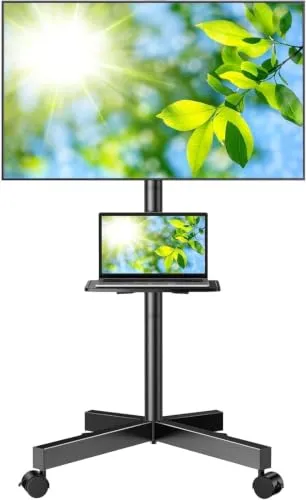 Perlegear Mobiler TV Ständer Rollbar für 23–60 Zoll Fernseher