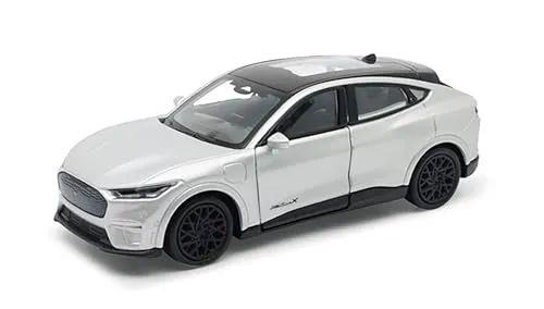 Toi-Toys Ford Mustang Mache GT 2023 12cm Modellauto Metall Modell Auto Spielzeugauto 63 (Silber-Metallic)