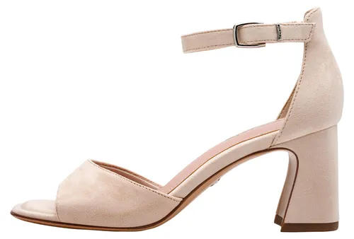 Tamaris Damen Sandalette 1-28318-46 mit Fesselriemen und Karree-Spitze, Größe 39, Farbe Rosa - Elegante Tamaris Sandalette mit Fesselriemen und Karree-Spitze. Der komfortable Blockabsatz sorgt für sicheren Halt. Ideal für stilvolle Momente und perfekten Tragekomfort.