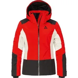 Schöffel Jacket Style Zandwel Women - Sportliche Skijacke in scarlet red - Funktionsjacke für Damen, ideal zum Skifahren. Mit 10.000 mm Wassersäule, atmungsaktiv und isolierend für besten Komfort bei jedem Wetter.