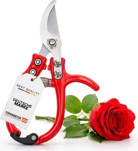 TOPANBIETER 999 Rosenschere 15,2 cm – Präzise Bypass-Schere für Gartenliebhaber - Ergonomische Rosenschere mit Federmechanik, ideal für präzises Schneiden von Rosen und Sträuchern. Komfortabler Griff für müheloses Arbeiten und sicherer Halt.