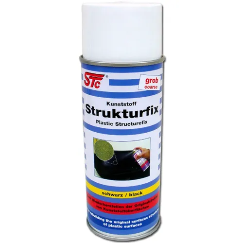STC Kunststoff Strukturfix grob Strukturlack schwarz Lackspray 400 ml