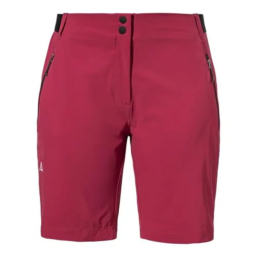 SCHÖFFEL Hiking Shorts Style Blaustein WMS, Damen, Gr. 44, rot - Wanderhosen aus recyceltem Material, leicht und flexibel für optimale Bewegungsfreiheit. Mit 4-Wege-Stretch, hohem Feuchtigkeitstransport und schneller Trocknung ideal für Outdoor-Aktivitäten.