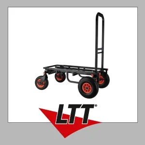 SHOWGEAR Faltbarer Mehrzweckwagen - Transportroller mit ausziehbarer Bodenplatte bis 1,3 m und max. Belastung von 175 kg, ideal für vielseitige Transporte und kompakt zusammenklappbar.