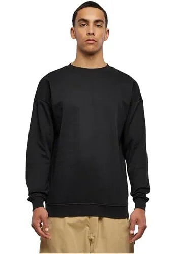 Urban Classics Herren Sweat Crewneck Pullover, Black (Black 7), 4XL EU