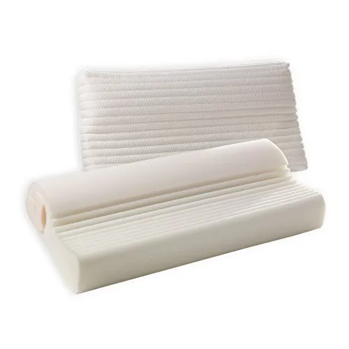 f.a.n. Medisan Sleep & Care Nackenstützkissen Vario 2 - Ergonomisches Nackenstützkissen für Rückenschläfer und Seitenschläfer, individuell einstellbarer Härtegrad für optimale Druckentlastung und hygienisch waschbarer Bezug.