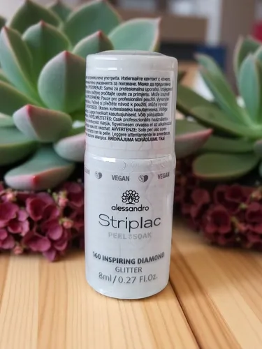 Alessandro Striplac Peel or Soak - 160 Inspiring Diamond Glitter 8ml- Neu