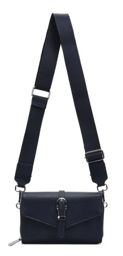 ITALYSHOP24 Schultertasche Damen Umhängetasche CrossBody Clutch Brusttasche Geldbörse Handytasche (einer Tasche mit einem breitem Muster Stoffgurt/Umhängeband), Bodybag Geldtasche Muster Taschengurt, leicht Gewicht