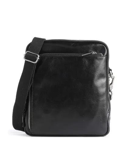 Picard Buddy Umhängetasche Leder 23 cm schwarz - trendige Messenger-Bag aus edlem Leder, modernes Design mit praktischen Fächern für jedes Outfit