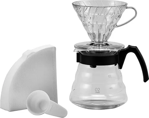 HARIO V60 Craft Kaffee-Tropfenset - Kaffeemaschinen für perfekten Kaffeegenuss, inklusive Serviergeräte und Filter für ein optimales Aroma.