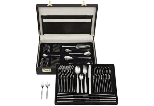 GRÄWE Tafelbesteck 68-tlg. im Koffer für 12 Personen, Serie Leipzig