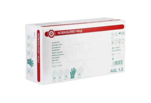Nobamed Einweghandschuhe Vinyl Puderfreie Untersuchungshandschuhe (Spar Set, 100-St)