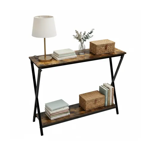 Konsolentisch Flurtisch Industrial - Stilvolles Design - Drohnen-Zubehör mit einem modernen, industriellen Look, ideal für den Flur oder Eingangsbereich. Breite: 100 cm, Höhe: 80 cm, aus robustem MDF gefertigt.
