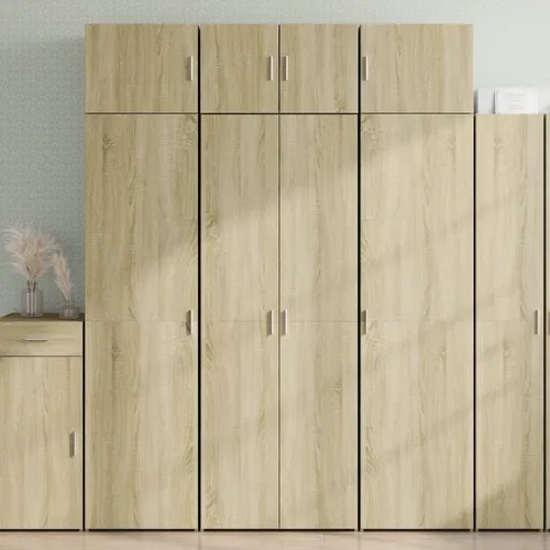 vidaXL Highboard - Hochschrank mit Stauraum - Eleganter Hochschrank aus hochwertigem Holzwerkstoff, bietet viel Stauraum und ist pflegeleicht – ideal für Wohnzimmer und Schlafzimmer.