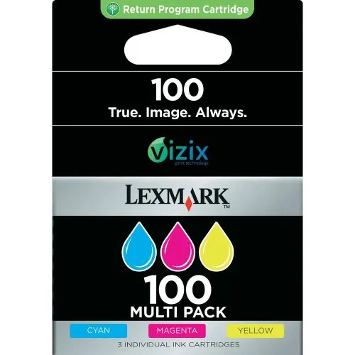 Lexmark 14N0849 100 Tintenpatronen dreifarbig 3er-Pack