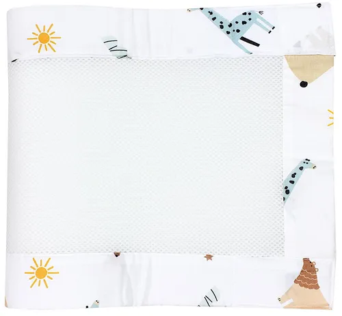 TupTam Bettnestchen TupTam Gitterstäbe Schutz Netz Babybett Nestchen 3D Mesh 2 Pack