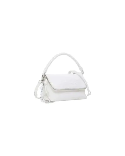 Desigual Damen Venecia Bag_Half Venise 3.0 Ecru, weiß - Umhängetaschen mit einfarbigem Design, praktischem Reißverschluss und abnehmbaren Griffen für vielseitige Tragestile.