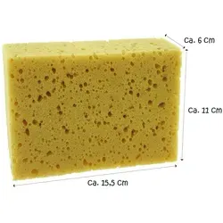 Fliesenlegerschwamm 155 x 110 x 60 mm - 10 Stück - Reinigungsschwämme, universell einsetzbar mit hoher Wasseraufnahme und Saugfähigkeit, ideal für Autopflege und Haushalt, perfekt in der Hand liegend.