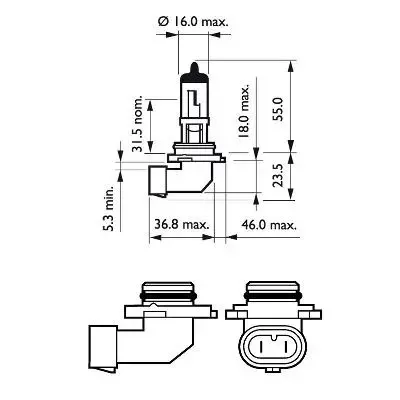 Philips Glühlampe, Fernscheinwerfer Vision 9006PRC1