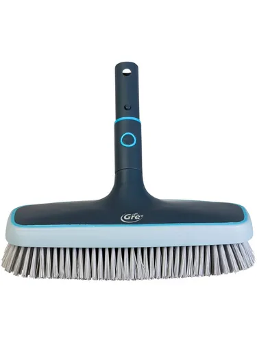 Gre WBP25 Poolreinigungsbürste - 25 cm, dunkelblau - Poolbürsten für die effektive Reinigung von Wänden und Böden. Speziell entwickelt, um die Poolfolie zu schonen und Mikroorganismen zu verhindern. Strapazierfähige Borsten entfernen hartnäckige Flecken.