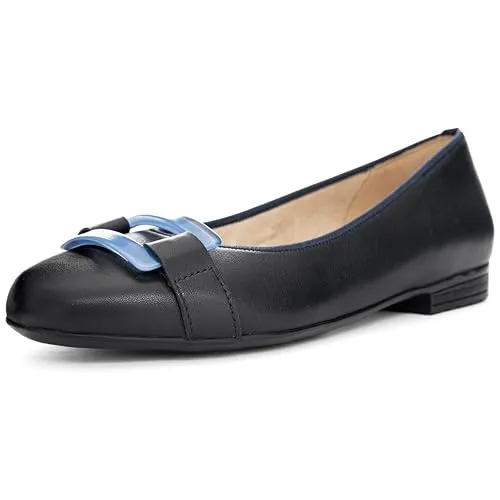 ara Damen Sardinia Mokassin in Blau, 37.5 EU - Bequeme Hausschuhe mit High Soft Technologie für maximalen Tragekomfort und ein angenehmes Fußklima.