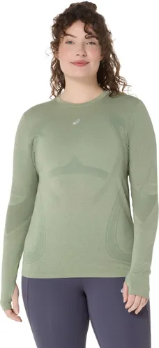 ASICS Damen Laufshirt ROAD SEAMLESS LS 38 - Funktionelles Langarmshirt für Läuferinnen, nahtloses Design minimiert Reibung, atmungsaktiv für optimale Temperaturregulierung und Feuchtigkeitsmanagement.