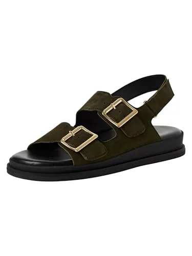 Tamaris Sandalette Damen Keilabsatz grün, EU 36 in grün von Tamaris