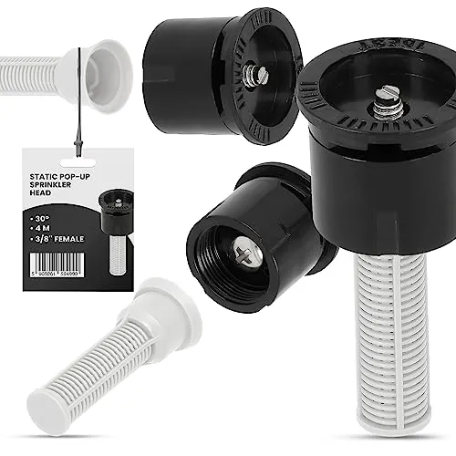 Statisch Sprinklerdüse 30° 3,8m Versenkregner Bewässerung Pflanzen Garten System Einfach Effiziente Bewässerung Sprinklerdüse mit Filter Automatisches Bewässerungsanlage