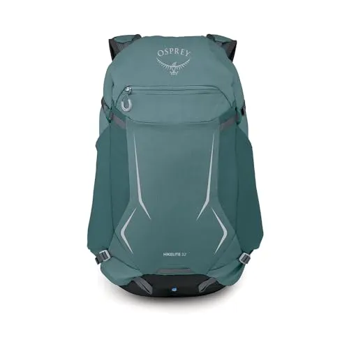 Osprey Hikelite 32 Cascade Blue OS – Komfortabler Wanderrucksack - Der Osprey Hikelite 32 bietet mit seinem AirSpeed Rückensystem außergewöhnlichen Tragekomfort und optimale Luftzirkulation. Ausgestattet mit praktischen Aufbewahrungslösungen und einer wasserdichten Regenhülle ist er ideal für jedes Wetter.