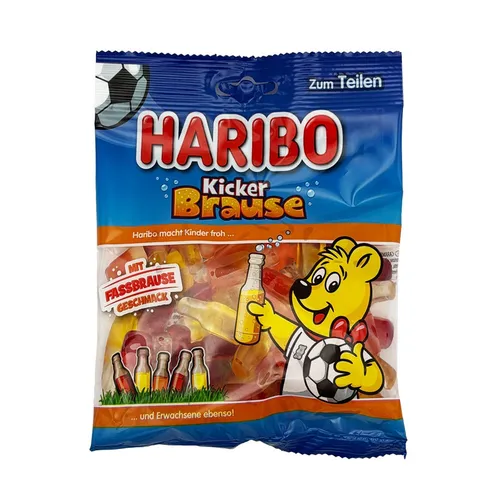 HARIBO WM Kicker Brause Tüte Fruchtgummi 175g